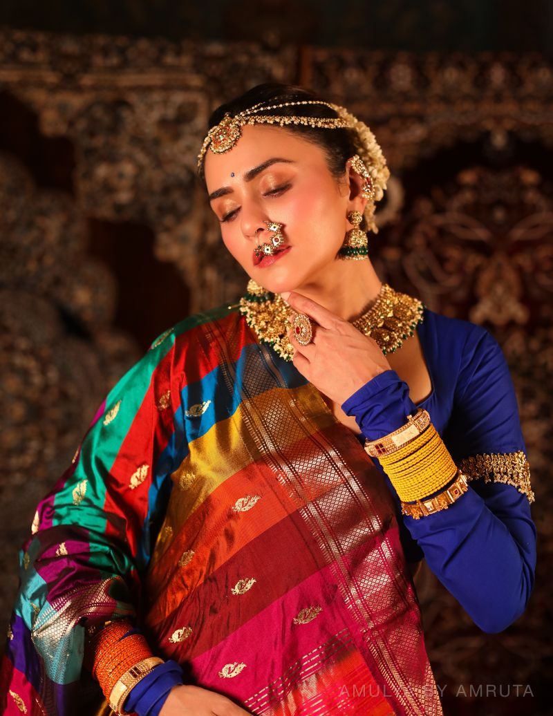  saree, worn — Worn · 4. Handpicked by AMULYA by Amruta.