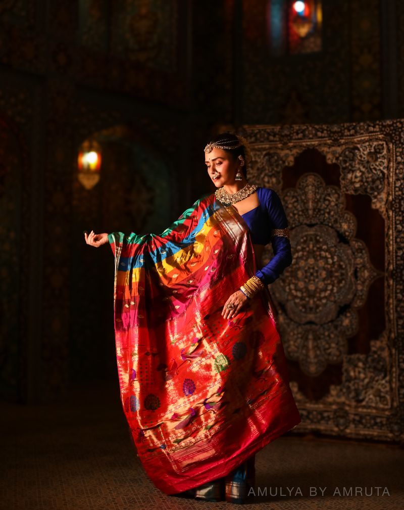  saree, worn — Worn · 5. Handpicked by AMULYA by Amruta.